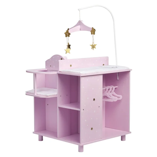 Olivia&s Little World - Baby Doll Changing Station with Storage, Twinkle Stars Princess