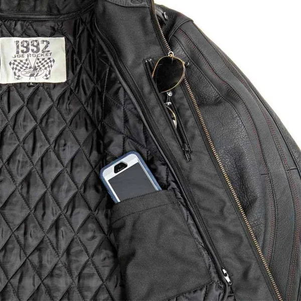 Joe Rocket Vintage Rocket Jacket Black/Black (Black - Large)