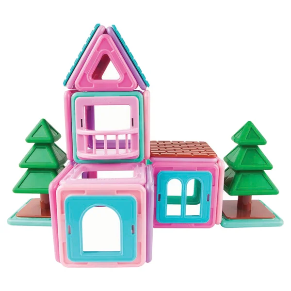 Magformers Girl Character 6 Pieces Add On, Rainbow Colors, Educational Magnetic Geometric Shapes Tiles Building Stem Toy Set