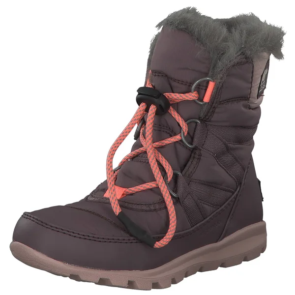 Sorel Youth Whitney Short Lace Boot - 6 - Purple Sage, Mauve Vapor