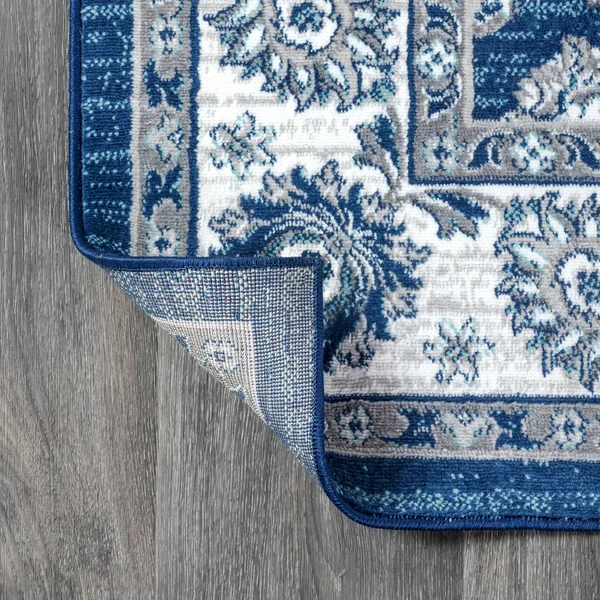 Jonathan Y Modern Cream/Navy 3 ft. x 5 ft. Persian Vintage Moroccan Traditional Area Rug