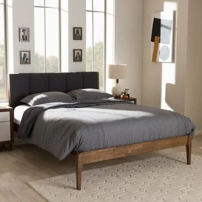Askerby Platform Bed Mercury Row Size: Full/Double - Color: Black
