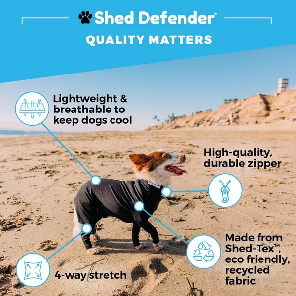 Shed Defender Shedding Dog Bodysuit - Royal Blue, Small