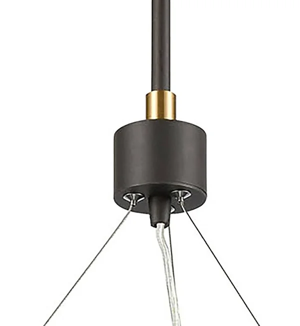 Elk Lighting 15416/5 Kempton 5-Light Chandelier in Matte Black