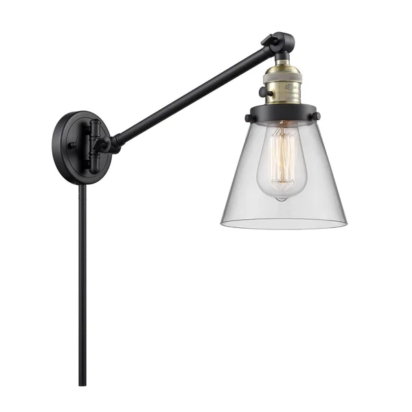 Innovations Lighting 237-BAB-G62 Small Cone-1 Light Swing Arm Wall