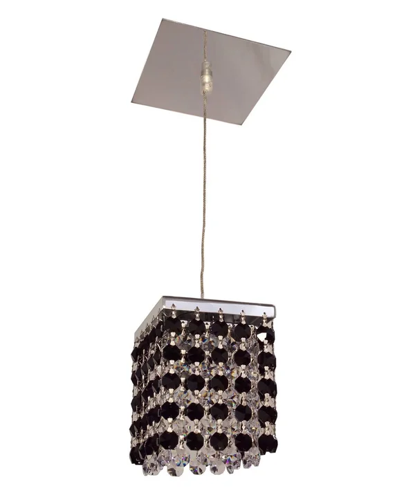 Classic Lighting 16101 BLK-CP Bedazzle Crystal Light Pendant Chrome