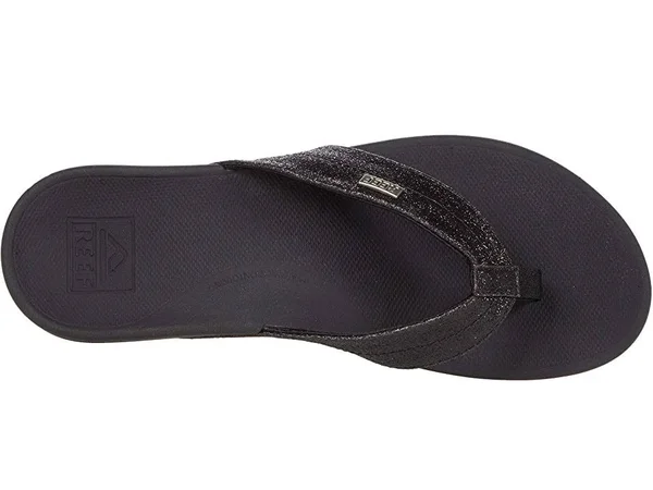 Women's Reef Ortho-Spring Flip Flop - Size: 11, Black