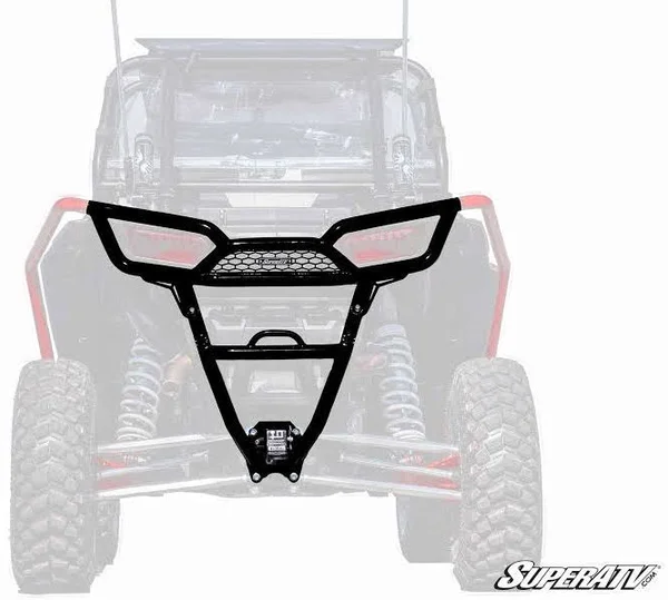 SuperATV Polaris RZR XP 1000 Rear Bumper - 2014-2018, No, Lime Squeeze