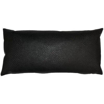 Cobra Pillow Square Feathers Black 24x22 x 24x22
