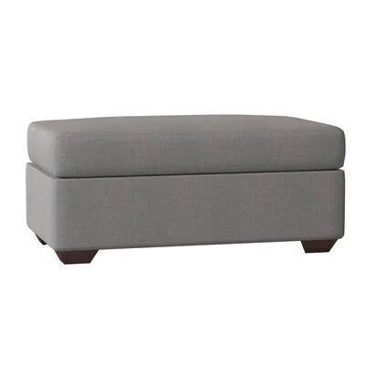 Wayfair Carly Slipcovered Ottoman Body Fabric: Nadia Moonstone