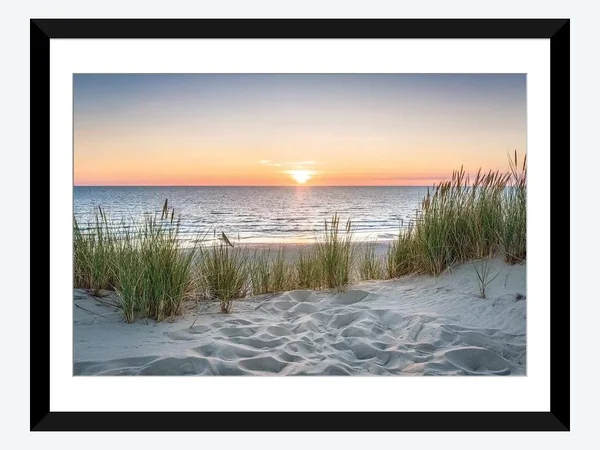 Framed Poster Prints - Beautiful Sunset at The Beach by Jan Becke ( scenic & landscapes > Coastal > Beach Art >