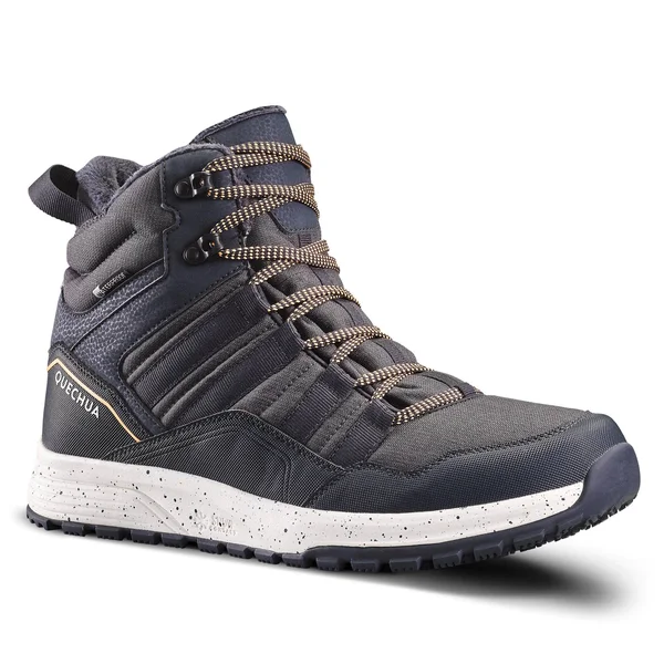 Quechua Men's Sh100 X-Warm, Waterproof Mid Hiking Boots in Carbon Gray, Size 12