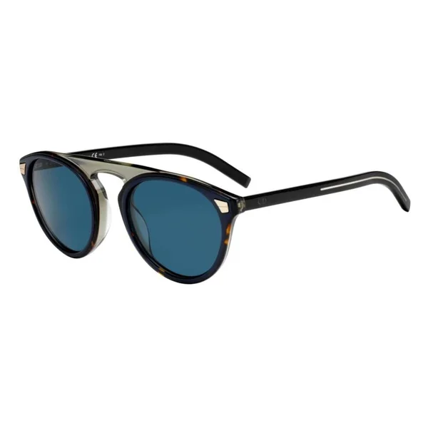 Dior Tailoring2 IPR Ku Havana Blue Round Sunglasses
