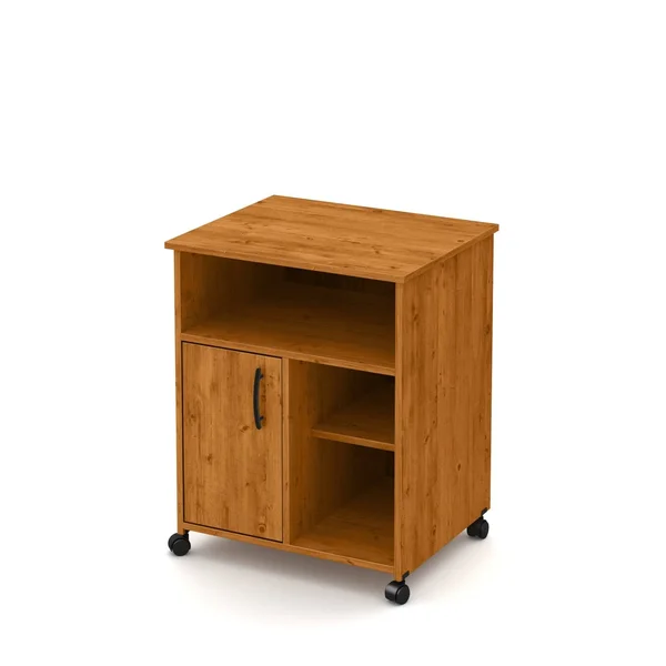 South Shore Axess Printer Cart on Wheels, Country Pine