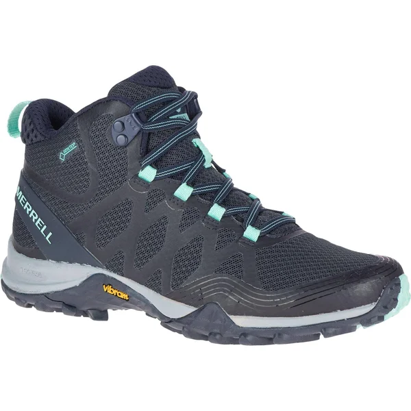 Merrell Womens Boots Siren 3 Mid Gore-Tex Blue, 8.5