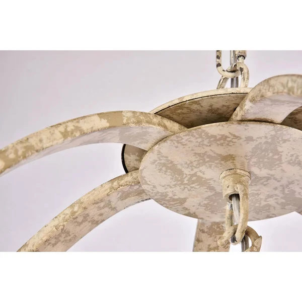 Marlow 18x22 Vintage Sliver 4 Light Pendant