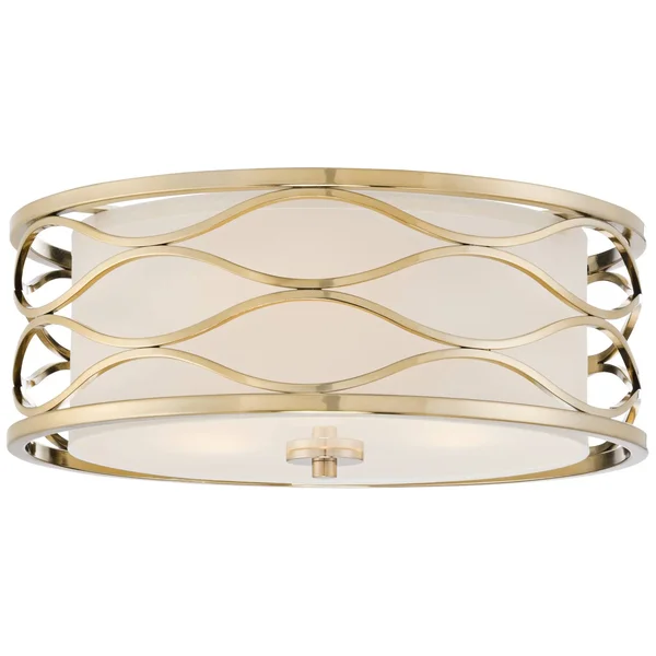 Austen 16x22 Wide Plated Gold Ceiling Light