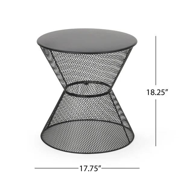 Nevada Iron Modern Side Table Matte Black - Christopher Knight Home