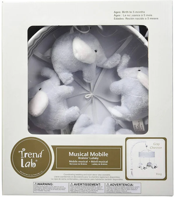 Trend Lab Mobile Dove Gray Chevron