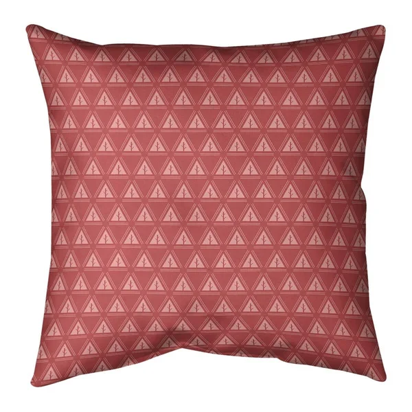 Porch & den Caitlin Monochrome Minimalist Tree Pattern Throw Pillow - 20 x 20 - Violet - Polyester