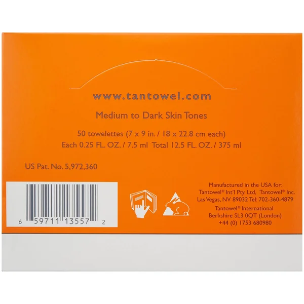Tan Towel - Half Body Plus 50 Pack