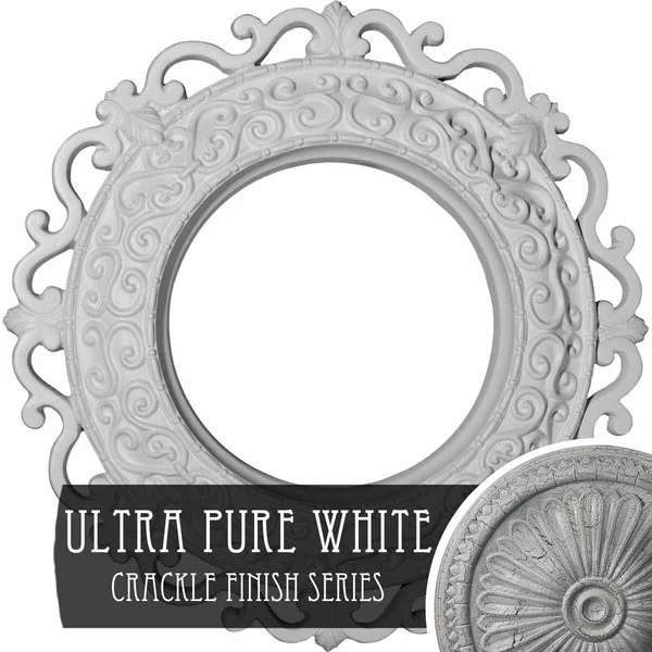 Ekena Millwork CM13ORUWC 13 1/4x22OD x 6 5/8x22ID x 1 1/8x22P Orrington Ceiling Medallion (Fits Canopies Up to 6 5/8x22)