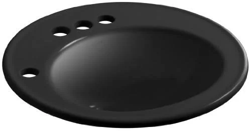 Brookline 19x22 Diameter Drop-In Bathroom Sink with 4x22 Centerset Faucet Holes and Left-Hand Soap/Lotion Dispenser Hole