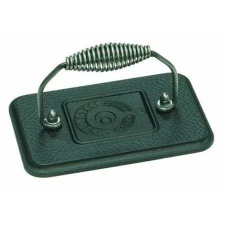 Lodge LGP3 Pre-Seasoned Rectangular Cast-Iron Grill Press
