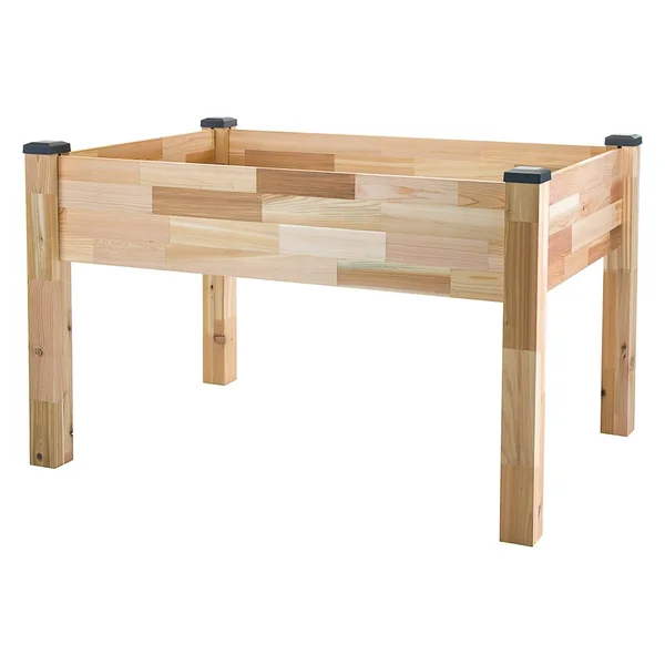 CedarCraft Outdoor Elevated Planter, Brown