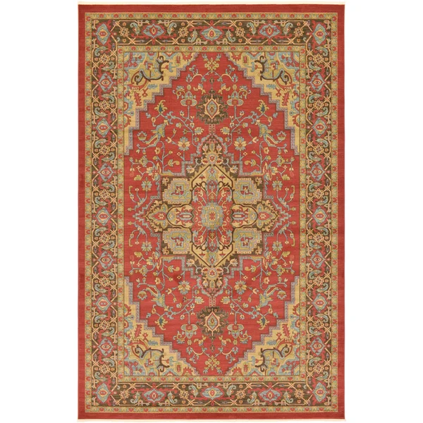 Unique Loom Ardashir Sahand Area Rug - 10& 6 x 16& 5 (Red)