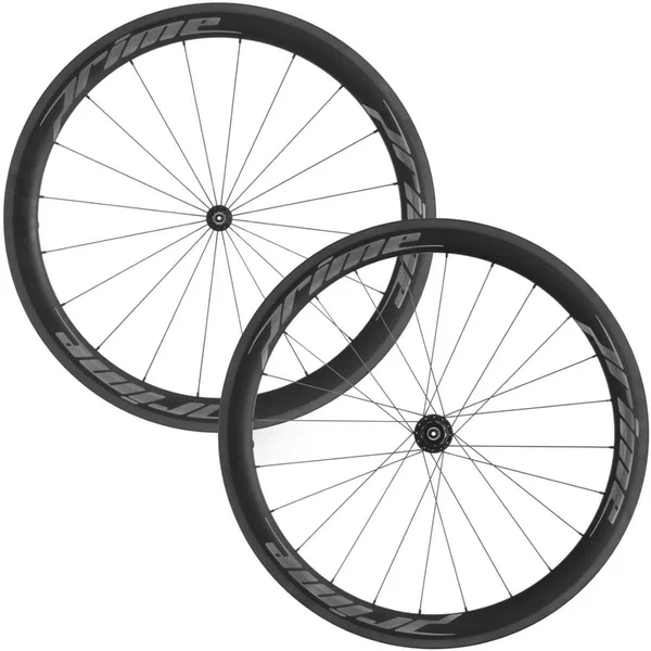 Prime RR-50 V3 Carbon Clincher Wheelset - Grey Decals - Black
