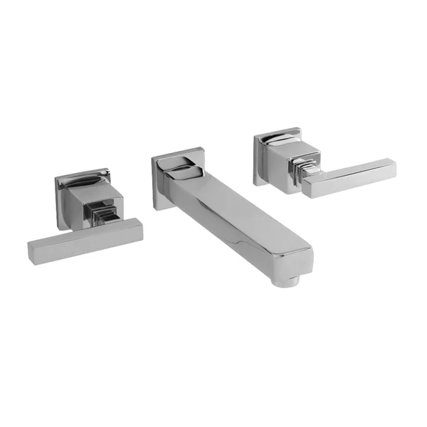 Newport Brass Cube 2 Wall Mount Lavatory Faucet Polished Chrome