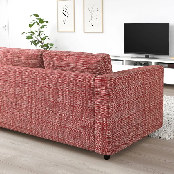 IKEA - FINNALA Sofa - with Open end/Dalstorp Multicolor, Height Including Back cushions: 33 1/2