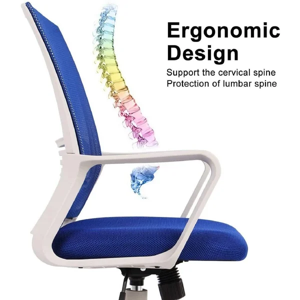 SMUGDESK Office Chair, Mid Back Mesh Office Computer Swivel Desk Task Chair, Ergonomic Executive Chair with Armrests Features