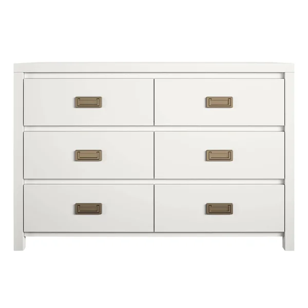 Kids' 6 Drawer Monarch Hill Haven Dresser - White - Little Seeds