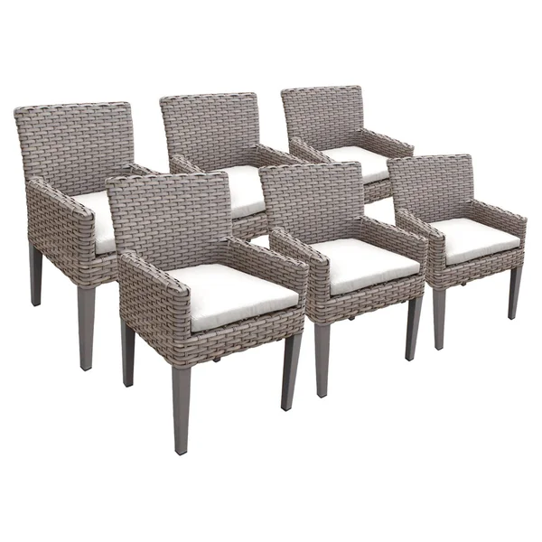 2 Monterey Armless Dining Chairs in Sail White
