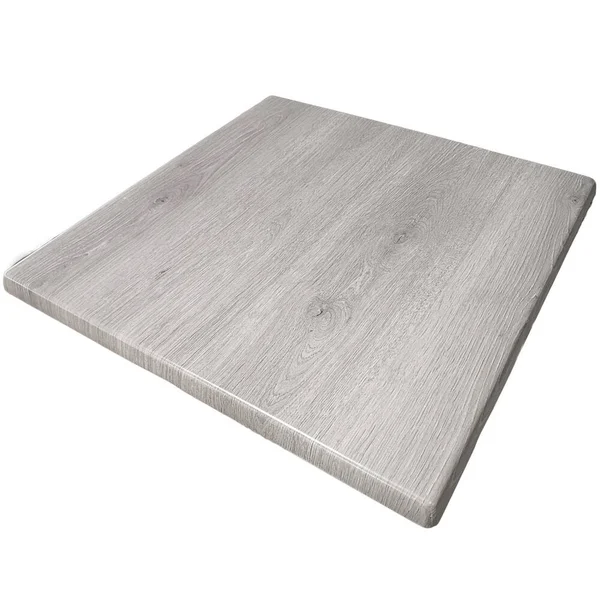 American Tables & Seating ATO2828-212 28x22 Square Grey Oak Isotop Outdoor Tabletop