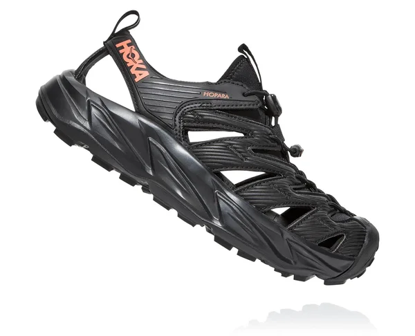 Hoka One One Women's Hopara - 7 - Black, Fusion Coral