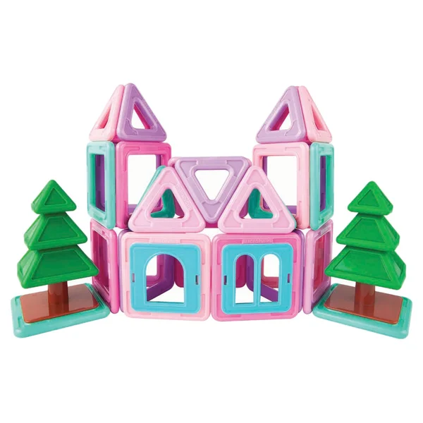 Magformers Girl Character 6 Pieces Add On, Rainbow Colors, Educational Magnetic Geometric Shapes Tiles Building Stem Toy Set