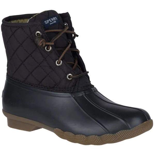 Sperry Women's Saltwater Quilted Duck Boot - Black 5