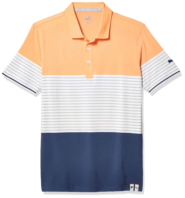 Puma Cloudspun Taylor Golf Polo - Cantaloupe - XXL