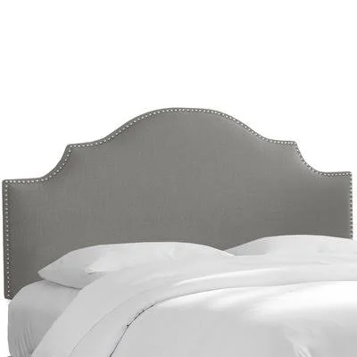 Rosecrans Linen Upholstered Panel Headboard World Menagerie Size: Twin - Upholstery: Grey