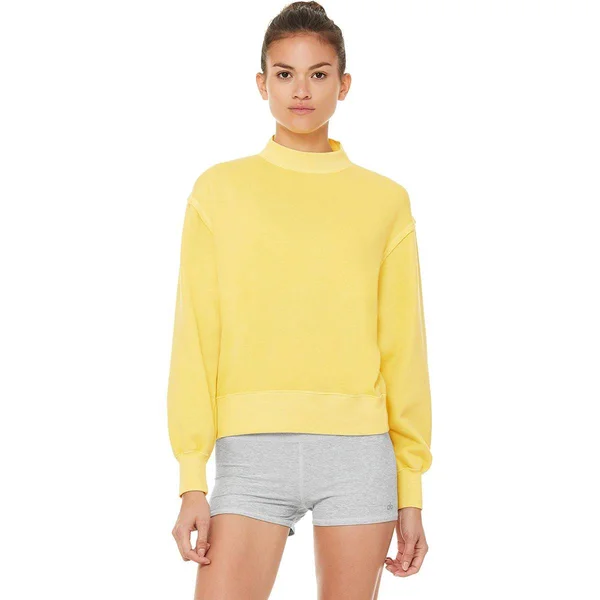 Alo Yoga Washed Freestyle Sweatshirt - Women's Sulphur Wash - S