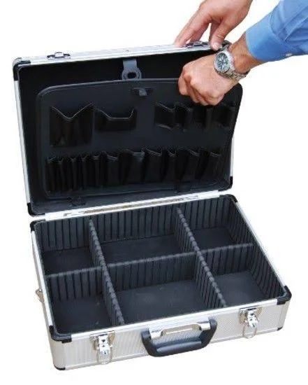 Barber Tool Carrying Vestil CASE-1814 Hair Cutting Clipper Storage Organizer . - 18" x 14" x 6"