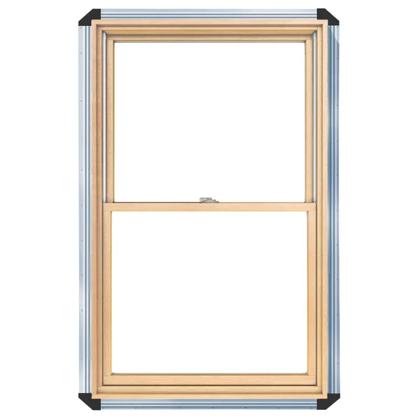Pella Lifestyle 23.5-in x 37.5-in x 4.5625-in Jamb Wood New Construction White Enduraclad Double Hung Window Energy Star Norther