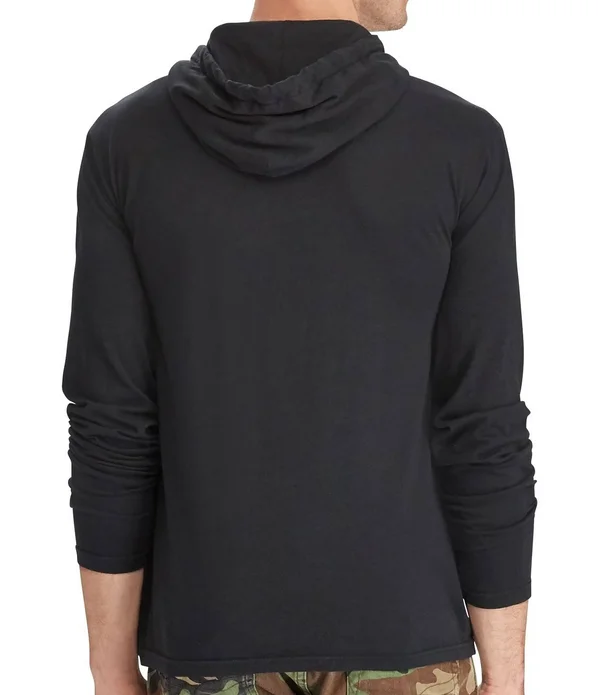 Polo Ralph Lauren Men's Cotton Jersey Hooded T-Shirt Cabana Blue