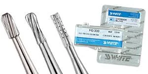 SS White Carbide Burs #4 RA Round 100/pk