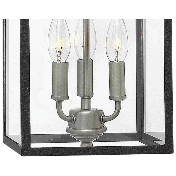 Hinkley Lighting 3413DZ Clarendon Foyer Pendant Light, Aged Zinc