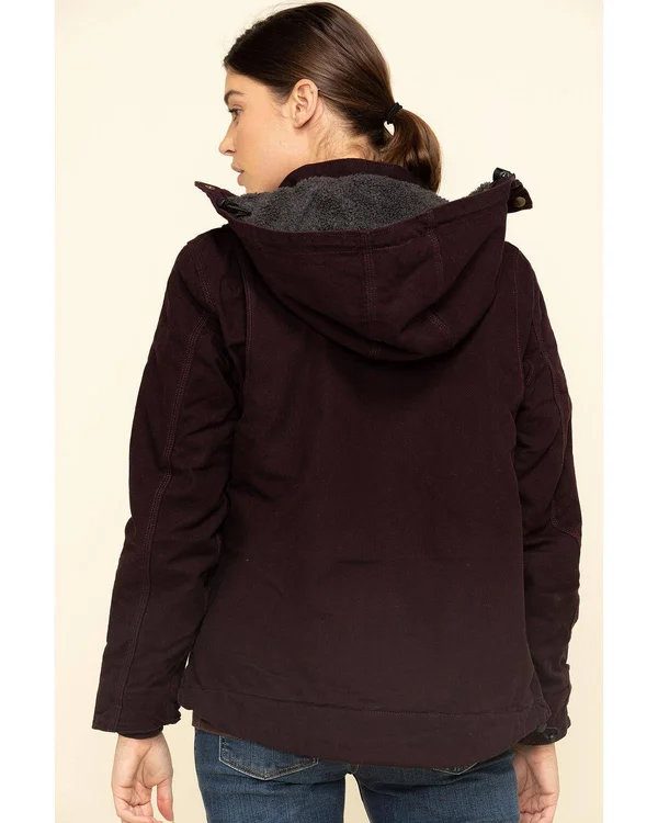 Carhartt Full Swing Caldwell Jacket, Women's Deep Wine/Shadow