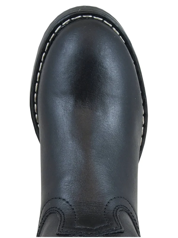 Smoky Mountain Black Leather Roper